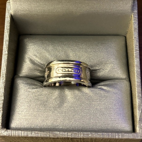 COACH RING- STERLING SILVER, SIZE 6 1/2 - Picture 1 of 5